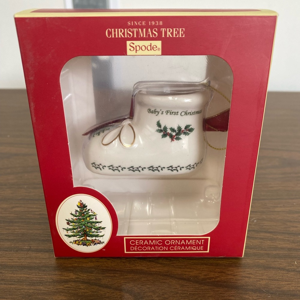 Ceramic First Christmas Bootie